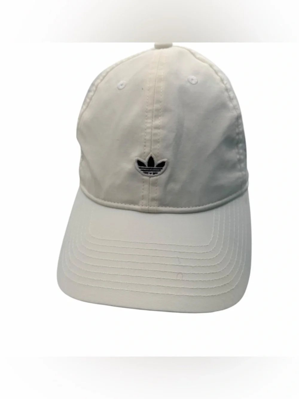 Adidas White Cap with Black Trefoil Logo